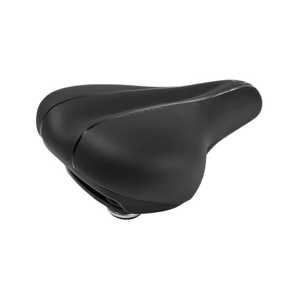Cube-RFR Fahrradsattel CITY COMFORT D2 & Elastomere schwarz